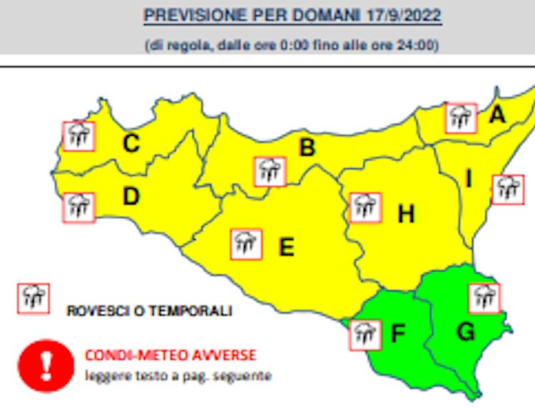 Maltempo, Allerta Temporali In Sicilia - Quotidiano Di Ragusa